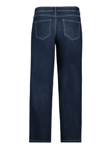 CARTOON Used Look-Jeans mit Waschung in Dunkelblau