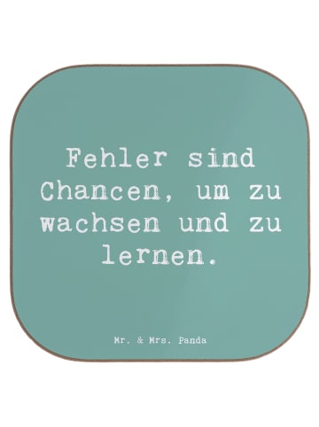Mr. & Mrs. Panda Untersetzer Spruch Fehler lernen wachsen mit Sp... in Meeresbrise
