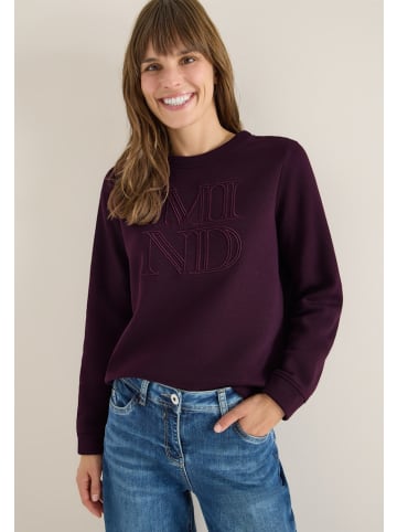 Cecil Sweatshirt mit Stickerei in Rot