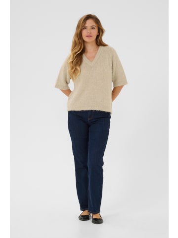 Kaffe Strickpullover KAemilie Baggy fit in Feather Gray Melange