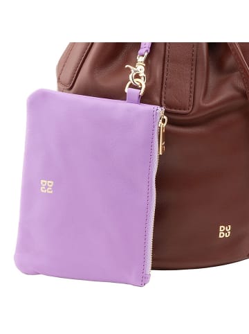 DuDu Filicudi Beuteltasche Leder 19 cm in chocolate
