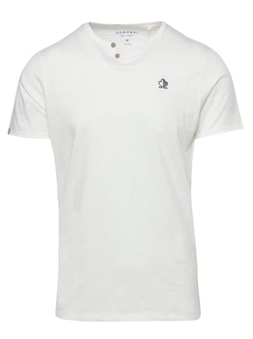 KOROSHI Kurzarm T-Shirt in weiß