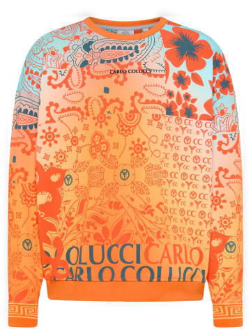 Carlo Colucci Sweatshirt De Chirico in Orange