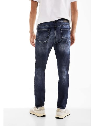 Street One Jeans in dark blue random wash