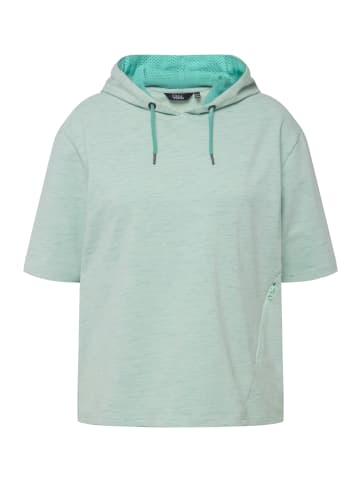 Ulla Popken Hoodie-Shirt in türkisgrün