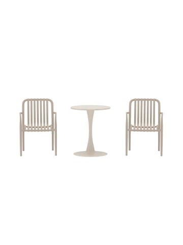 ebuy24 Cafeset Limnos (3-teilig) Beige 60 x 60 cm