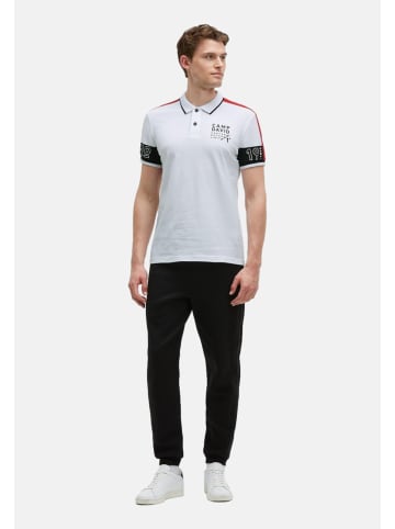 CAMP DAVID  Poloshirt 'Keep Focused' in weiß
