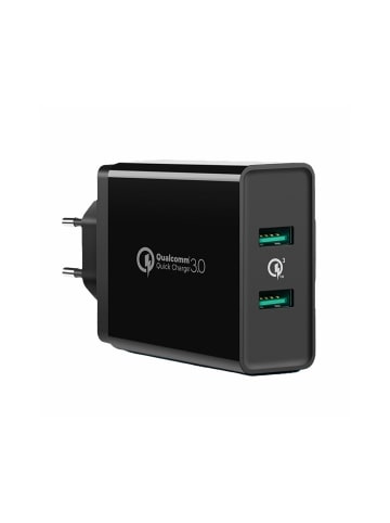 Ugreen Ugreen Wandladegerät 2xUSB-A 36W QC3.0 schwarz (CD161) in Schwarz