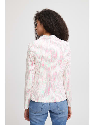 ICHI IHKate regular fit in Cloud Dancer Multi stripe AOP