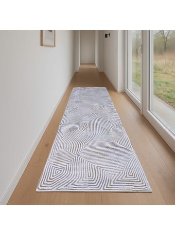 Louis de Poortere Teppich Oyster White in Grau