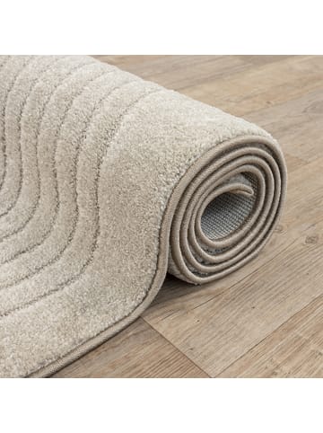 KADIMA DESIGN Teppichläufer Geometrisch pflegeleicht Wohnzimmer Schlafzimmer Flur in Beige