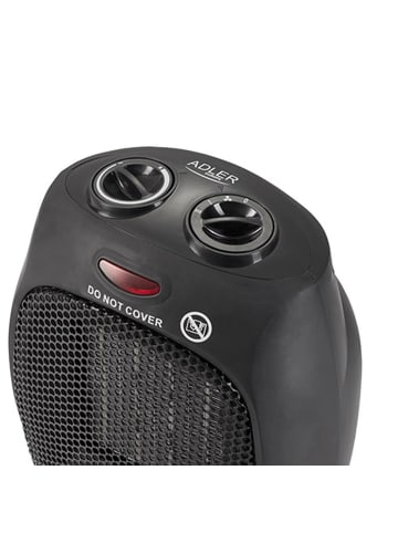Adler Europe Adler AD 7702 Keramik-Heizlüfter 1500 W in Schwarz in Schwarz