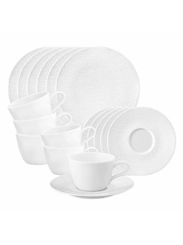 Seltmann Weiden 18-tlg. Kaffeeservice Life Fashion in – in Luxury White