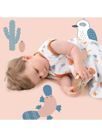 Schlummersack Musselin Babyschlafsack, 0.5 TOG in Braun