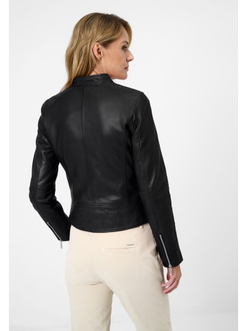 Ricano Damen Lederjacke Ciara in klassischem Schwarz