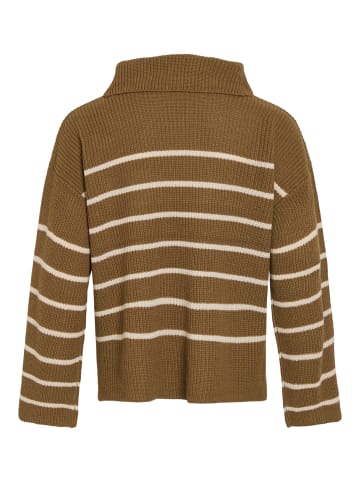 Vila Strickpullover in Gothic Olive