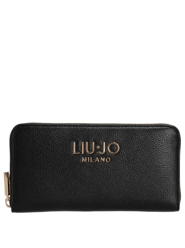 Liu Jo Caliwen XL Zip Around - Geldbörse 12cc 19 cm (anthrazit met.) in nero