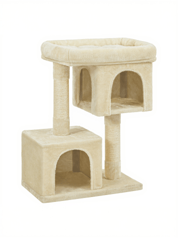 Feandrea Katzenbaum Clawfy in Beige - (B)40 x (H)84 x (T)60 cm