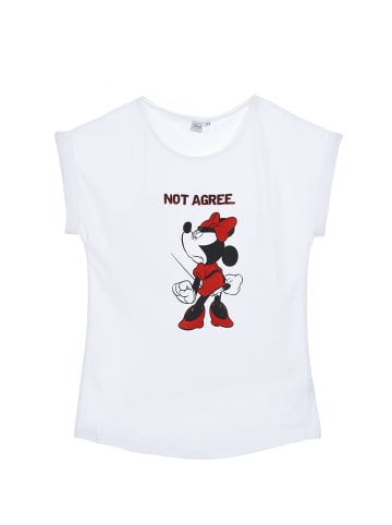 Disney Minnie Mouse T-Shirt kurzarm von Minnie Mouse in Weiß