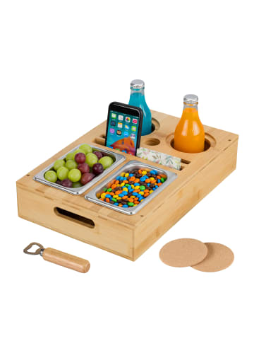 relaxdays Couchbar in Natur (B)40 x (H)8 x (T)26 cm