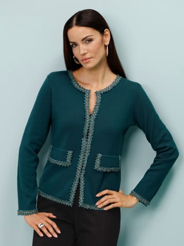 creation L Strickjacke in petrol