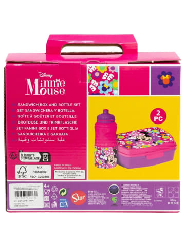 Disney Minnie Mouse 2er Set Kinderflasche (380ml) und Brotdoseim