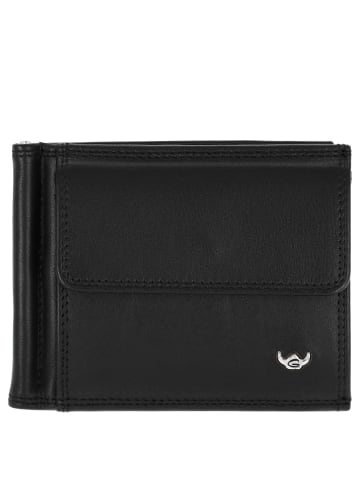 Golden Head Polo - Geldbörse mit Geldscheinklammer 8cc 11cm RFID in schwarz