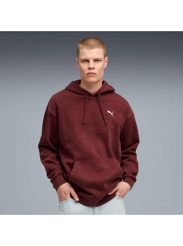 Puma Bodywear Longsleeve ESS ELEVATED Relaxed Wash Hoodie FL in Silber096