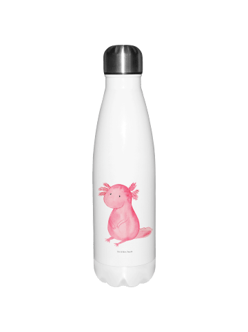Mr. & Mrs. Panda Thermosflasche Axolotl Niedlich ohne Spruch in Weiß