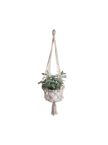 Butlers Blumenampel MACRAMÉ in Creme