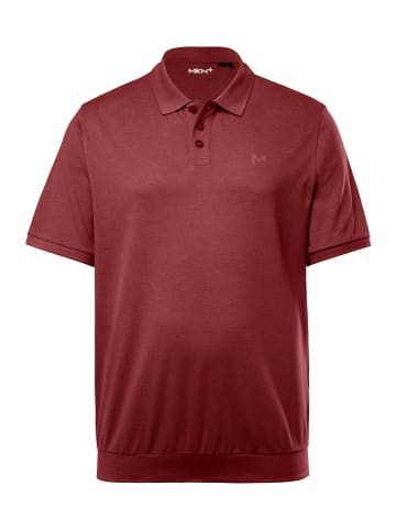 Men Plus Poloshirt in kupfer braun