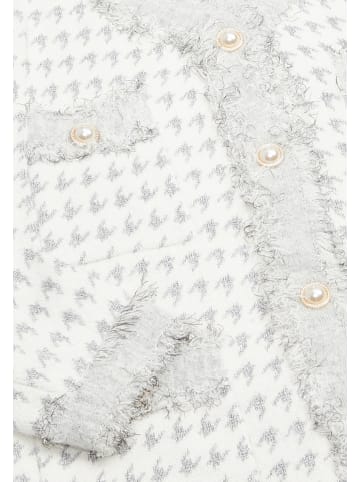 zitha Damen Strickjacke in Wollweiss Grau