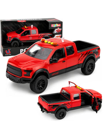 Wisam Pickup-Truck öffnet Türen, Rücklichter, Geräusche, Drive Red 1:12