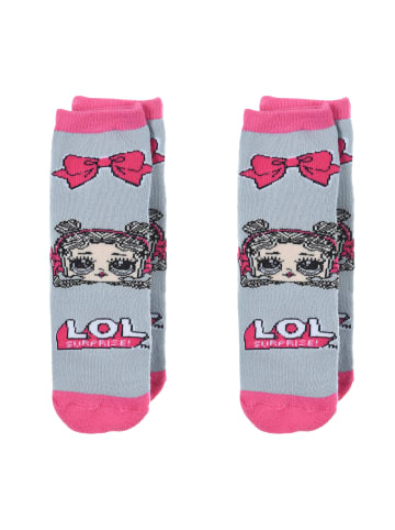 L.O.L. Surprise 2er-Set: Socken mit Gumminoppen Anti-Rutsch in Mehrfarbig