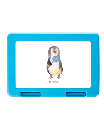 Mr. & Mrs. Panda Rundungerbrotdose Pinguin Lolli ohne Spruch in Weiß