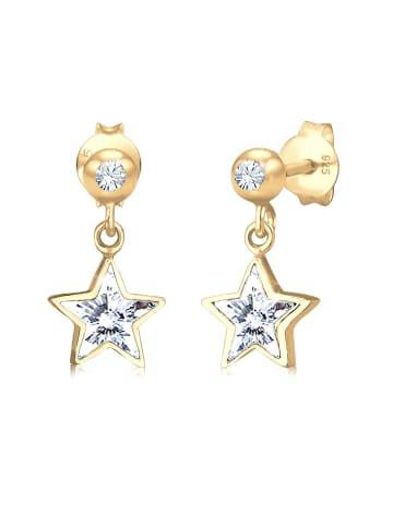 Elli Ohrringe 925 Sterling Silber Sterne, Astro, Stern in Gold
