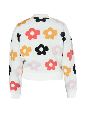 Swirly Damen Pullover in WEISS MEHRFARBIG
