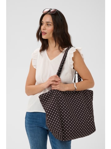 Kaffe Tasche KAgabriela in Brown/White Dot