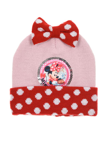 Disney Minnie Mouse Wintermütze mit Schleife in Rosa