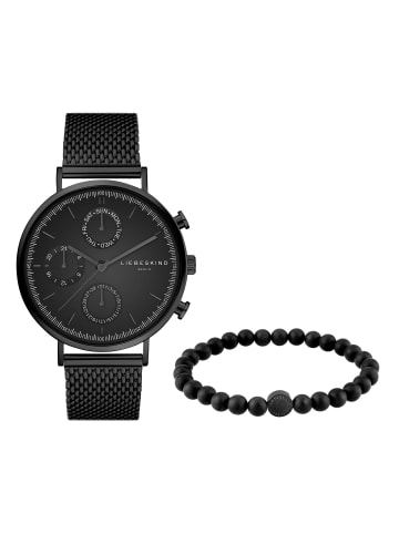 LIEBESKIND BERLIN Uhr & Armband Black Chic in schwarz