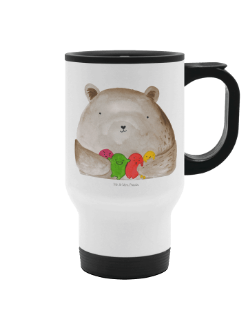 Mr. & Mrs. Panda Thermotasse Bär Gefühl ohne Spruch in Weiß