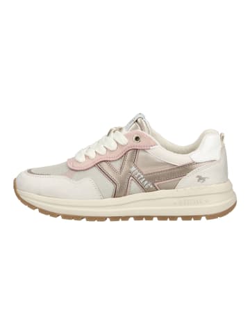 Mustang Sneaker in Beige/Gold