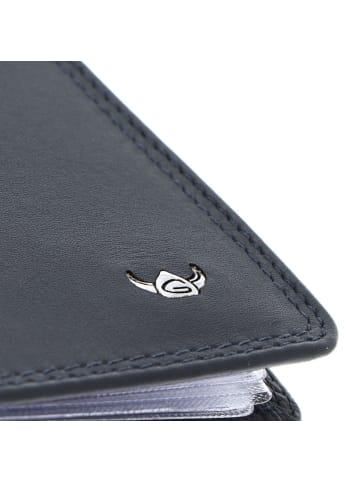 Golden Head Polo Ausweisetui RFID Leder 9 cm marineblau