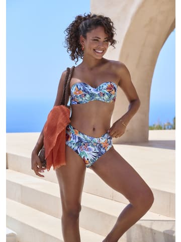 Sunseeker Bügel-Bandeau-Bikini-Top in marine-orange