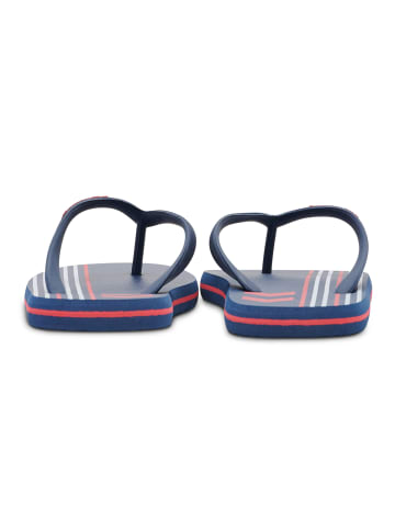 Hummel Hummel Flipflop Multi Stripe Erwachsene Leichte Design Wasserabweisend in BLACK IRIS/FLAME SCARLET