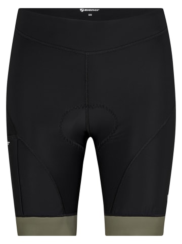 Ziener Fahrradtight NENIK X-GEL in black.leaf green