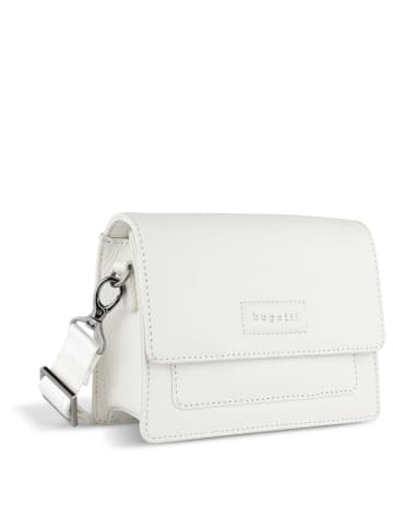 Bugatti Elsa - Umhängetasche Leder S 18.5 cm (schwarz) in weiß