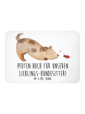 Mr. & Mrs. Panda Kühlschrankmagnet Lieblings-Hundesitter mit Spruch in Weiß