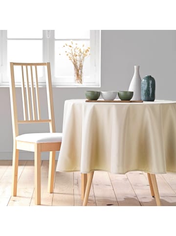 Douceur d’Intérieur Runder Tischdecken ESSENTIEL in Beige, (B) 180 x (H) 0,2 x (L) 180 cm