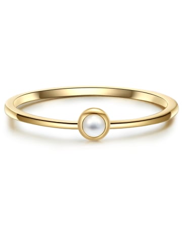 Glanzstücke München Ring Sterling Silber Perlmutt in gelbgold